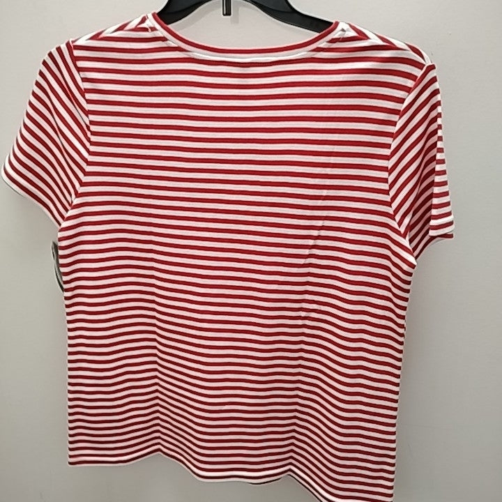 Size L White Stag Short Sleeve T-shirt