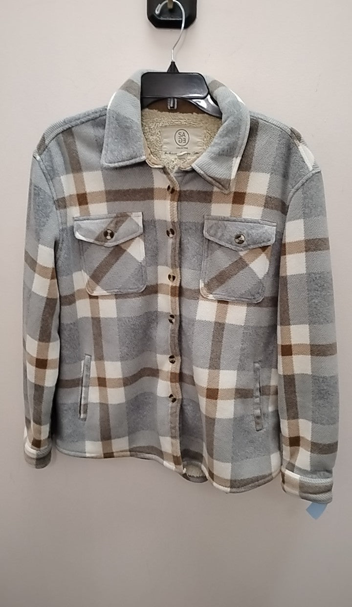 Size M Sage Shacket