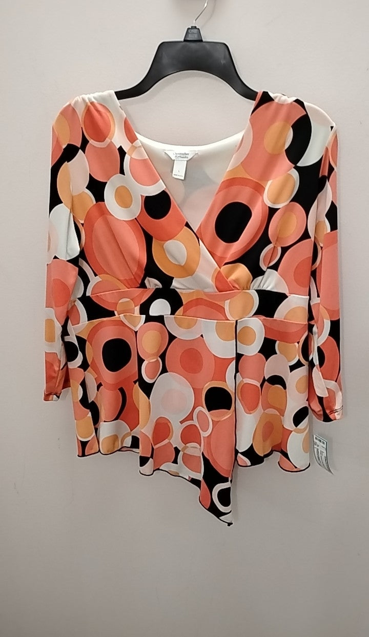 Size L Christopher & Banks Long Sleeve Blouse