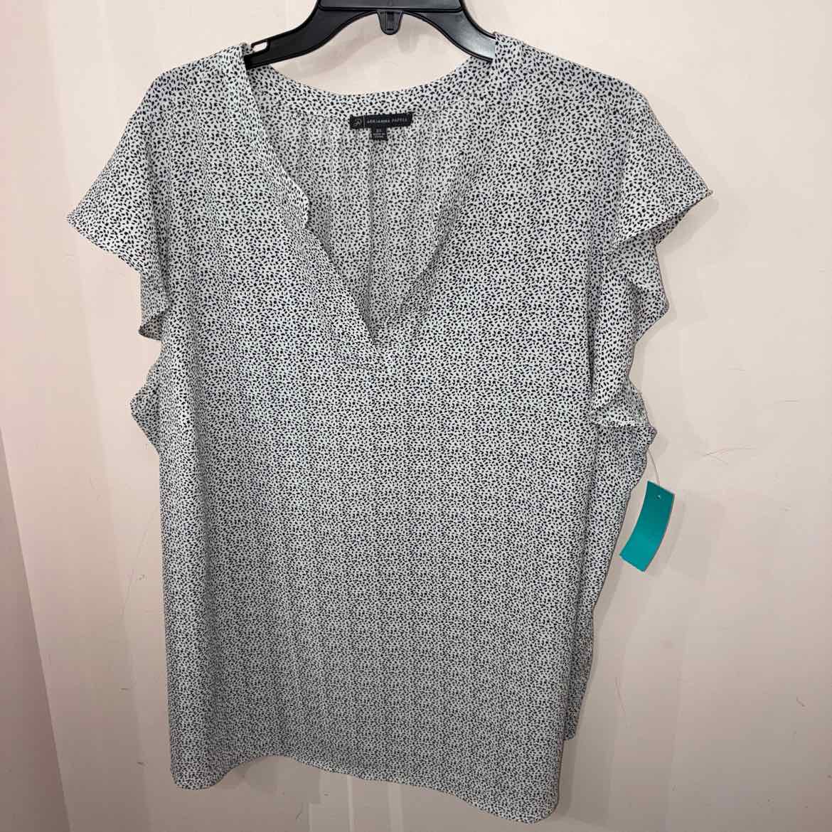 Size 3X Adrianna Papell Short Sleeve Misc. Tops