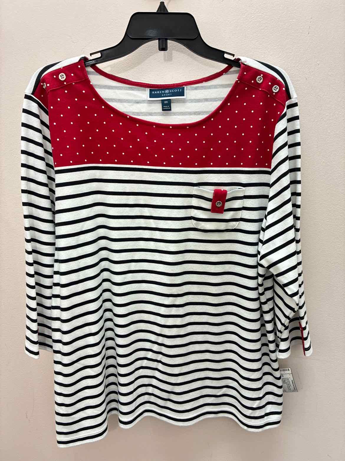 Size XXL Karen Scott Long-sleeve t-shirt