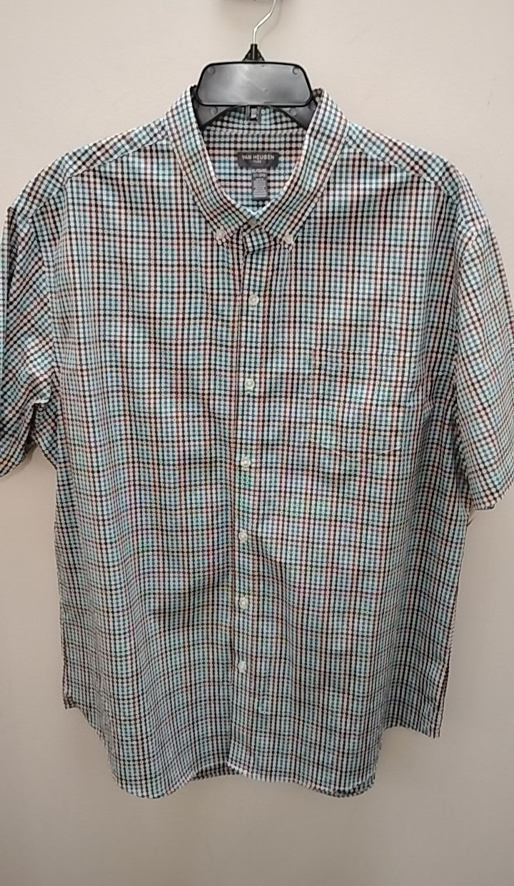 Size XL Van Heusen Men's Short Sleeve Shirt